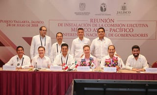 Reunión. El gobernador José Aispuro Torres, en su exposición durante la instalación de la comisión México - Asia. (CORTESÍA)