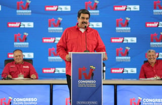 Maduro fue 'designado y ratificado como presidente del PUSV' después de 'una decisión de carácter extraordinario' de las bases de la formación, dijo el primer vicepresidente del partido, Diosdado Cabello. (ARCHIVO)