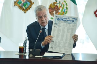 Según el alcalde de Torreón y presidente del Consejo Directivo del Simas, Jorge Zermeño, no se requiere la modificación de la Ley de Aguas para los Municipios de Coahuila para efectuar los estímulos a morosos. (FERNANDO COMPEÁN)