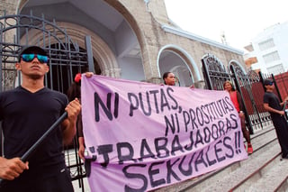 Manifestación por el Día Internacional de la Trabajadora Sexual en Panamá. Foto: EFE/Alejandro Bo