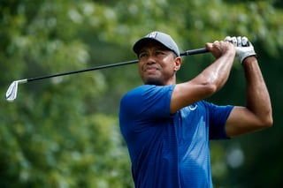 El estadounidense Tiger Woods durante una práctica del PGA Championship. (EFE)
