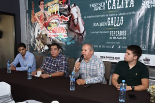 En conferencia de prensa se dieron a conocer los detalles del festejo taurino en 'Ciudad Jardín'. (Jesús Galindo)