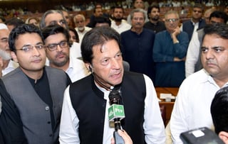 Está previsto que Imran Khan tome juramento hoy. (EFE)