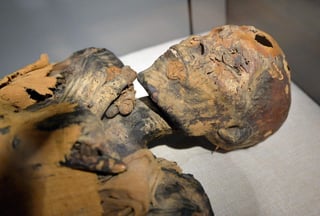 La momia de Turín es tan antigua que incluso es anterior al lenguaje escrito, por lo tanto es probable que las instrucciones de embalsamamiento se hayan preservado verbalmente. (ARCHIVO)