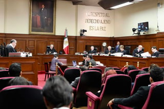 Durante la sesión de este miércoles, el Pleno de la Primera Sala del alto tribunal desechó por tres votos en favor y dos en contra el proyecto de la ministra Norma Lucía Piña Hernández. (ARCHIVO)