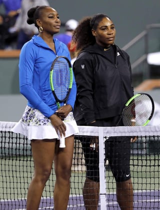 Las hermanas Williams se verán frente a frente en un Grand Slam tras veinte años de no hacerlo. (ARCHIVO)