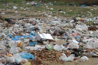 Contaminación. Las bolsas de basura son un fuerte contaminante en Durango.