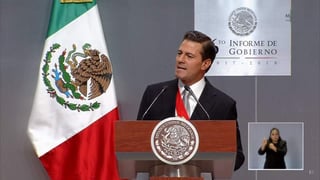 Las reformas estructurales son, sin duda, el logro más importante de la actual administración, afirmó el presidente Enrique Peña Nieto en su mensaje con motivo del Sexto Informe de Gobierno, en Palacio Nacional. (ESPECIAL)