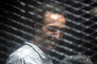 Sentencia. Mahmoud Abu Zaid, un fotoperiodista conocido como 'Shawkan', fue condenado a cinco años de cárcel.