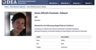 'Alfredillo' fue incluido en la lista de la DEA. (ESPECIAL) 