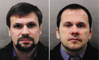 Razón. Ruslán Boshirov (Izq.) y Alexander Petrov (Der.) negaron ser agentes rusos y sólo fueron a Salisbury en visita.
