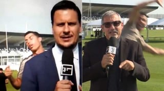 El astro portugués aparece en videos haciendo muecas y saltos detrás de los reporteros que trabajan para Juventus TV, provocando la risa de los internautas. (Especial)