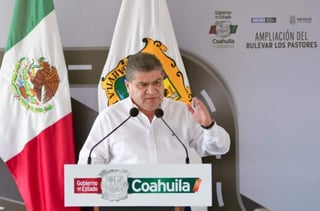 El gobernador Miguel Ángel Riquelme indicó que las obras son prioridad en su Gobierno. (ESPECIAL)