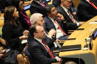 El canciller Luis Videgaray participó en representación de México en el evento convocado por el presidente de Estados, Unidos Donald Trump, y el secretario general de la ONU, António Guterres. (ESPECIAL)