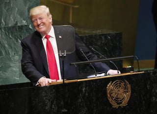 Cerrado. Trump continuó su tendencia aislacionista al anunciar que limitará al 25 % la contribución de EU a las misiones de paz de la ONU. (EFE)