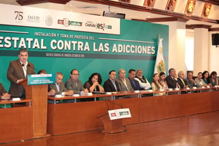 Acto. El gobernador Miguel Riquelme Solís, encabezó la instalación y tomó protesta al Consejo Estatal Contra las Adicciones.