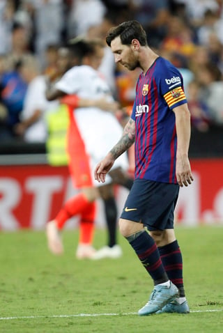 El delantero argentino Lionel Messi durante el partido de la octava jornada de LaLiga.