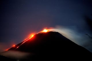 El volcán de Fuego sigue activo. (EFE)