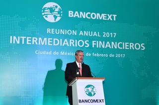 Relevo. Francisco González Díaz, director general del Banco Nacional de Comercio Exterior señaló que el banco está sólido. (ARCHIVO)