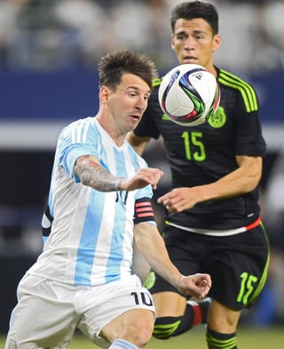 Messi enfrentó por última vez a la Selección Mexicana en un amistoso en septiembre de 2015. (ARCHIVO)