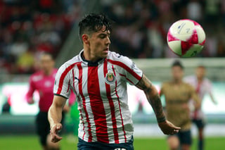 Michael Pérez, de las Chivas, durante el juego de la Jornada 12 del Torneo Apertura 2018 de la Liga Bancomer.