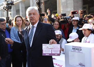 El presidente electo, Andrés Manuel López Obrador, acudió a emitir su opinión respecto a la construcción del nuevo aeropuerto y aseguró que esta consulta ciudadana se llevará a cabo con legalidad, honestidad y limpieza. (NOTIMEX)