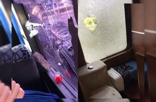 El autobús del equipo Sub-17 del Querétaro fue atacado con piedras por supuestos aficionados. (Especial)
