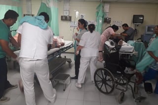 Atención. Los lesionados ingresaron al Hospital General de Madero, uno está grave.