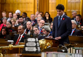 Trudeau dijo que la disculpa debió hacerse hace mucho tiempo. (AP)