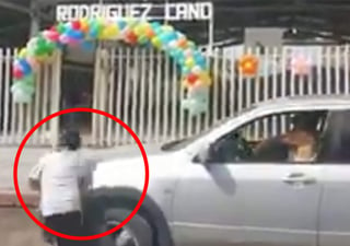 Video publicado para advertir sobre el peligro al cruzar la calle sin cuidado. (INTERNET) 