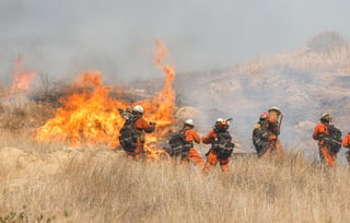 Superior. En algunas zonas los bomberos se limitaron a observar cómo se quemaba el lugar. (EL SIGLO DE TORREÓN)