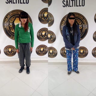 Las mujeres fueron detenidas en Saltillo. (ESPECIAL) 