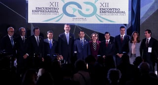 Presentes. Gobernantes externan sus puntos de vista para impulsar el desarrollo regional, durante el XII Encuentro Empresarial Iberoamericano.