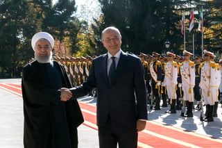 Rouhani y Salih abordaron la cooperación energética. (EFE)
