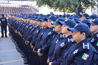 Se graduó la primera generación de la Academia de Policía Municipal. (FERNANDO COMPEÁN) 