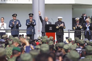 López Obrador sostuvo un encuentro hoy con las Fuerzas Armadas. (EFE) 