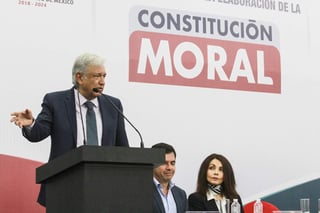 Este lunes se hizo la convocatoria para la elaboración de una Constitución Moral. (NOTIMEX) 