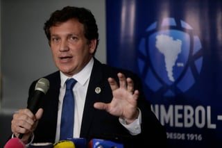 Alejandro Domínguez, presidente de la Conmebol, espera concretar sede para la final de Libertadores.