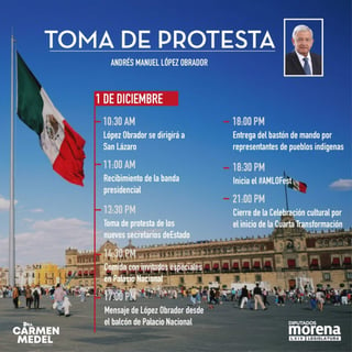 Diputados federales de Morena bautizaron todos los eventos relacionados con la toma de protesta del presidente electo, Andrés Manuel López Obrador este 1 de diciembre como el 'AMLOFest'.  (TWITTER)