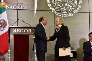 Olga Sánchez Cordero asumió el cargo en la Segob. (ESPECIAL) 