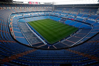 Vista del estadio Santiago Bernabéu en Madrid, España, ayer.