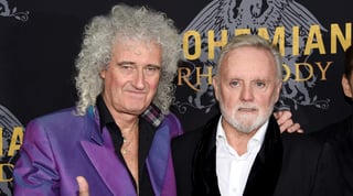 Juntos. Roger Taylor y Brian May estarán acompañados del cantante Adam Lambert, quienes darán 23 conciertos el próximo año. (ARCHIVO)