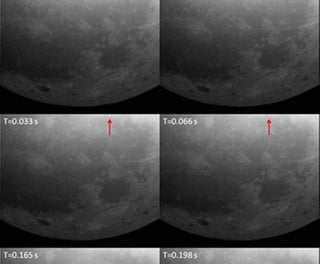 A pesar de que este tipo de sucesos conocidos como “fenómenos lunares transitorios” son comunes, duran fracciones de segundo, lo cual dificulta su estudio. (ESPECIAL)