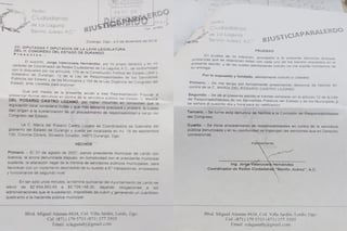 Denuncia. Redes Ciudadanas ratificó ante el Congreso del Estado la denuncia por afectaciones al municipio de Lerdo.