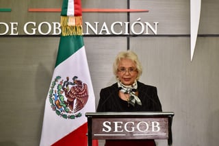 Olga Sánchez Cordero anunció de donará su salario a una casa hogar. (ARCHIVO) 