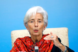 Global. La directora gerente del FMI, Chsritine Lagarde dio los datos de la deuda global. (ARCHIVO)