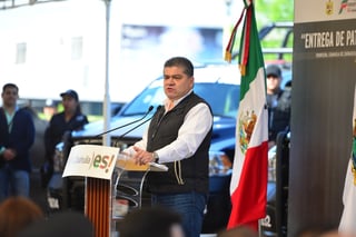 Seguridad. Miguel Ángel Riquelme Solís, gobernador del estado de Coahuila destaca inversión en fuerza policial.
