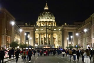 Celebran. Francisco presidirá la santa misa de Nochebuena. (NOTIMEX)