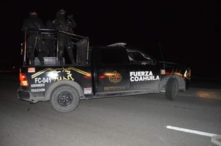 Apoyo. Una unidad de Fuerza Coahuila acudió en apoyo y sus ocupantes fueron recibidos con disparos de arma de fuego.