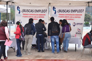 Empleo. Coahuila y Durango superan el promedio nacional de desocupación, según el Inegi. (ARCHIVO)